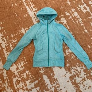 Lululemon Scuba Jacket size 4 turquoise/aqua